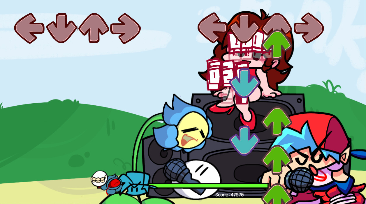 and "ball" thing are -characters- from the music video mopemope
