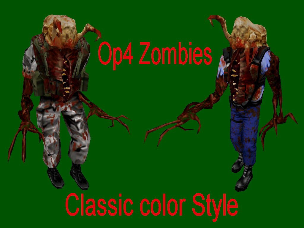 Op Hd Zombies With Classic Color Style Half Life Opposing Force Mods