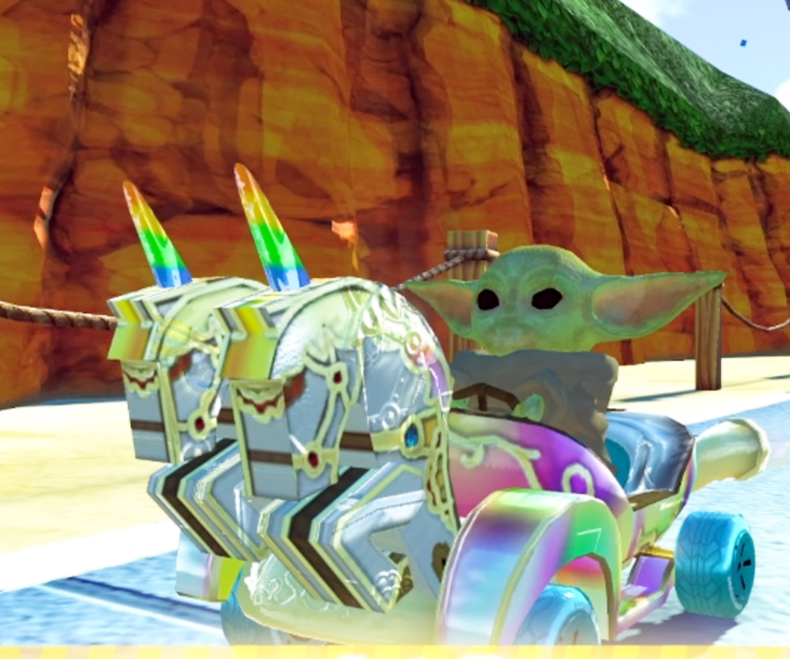 Baby Yoda Mario Kart Mods