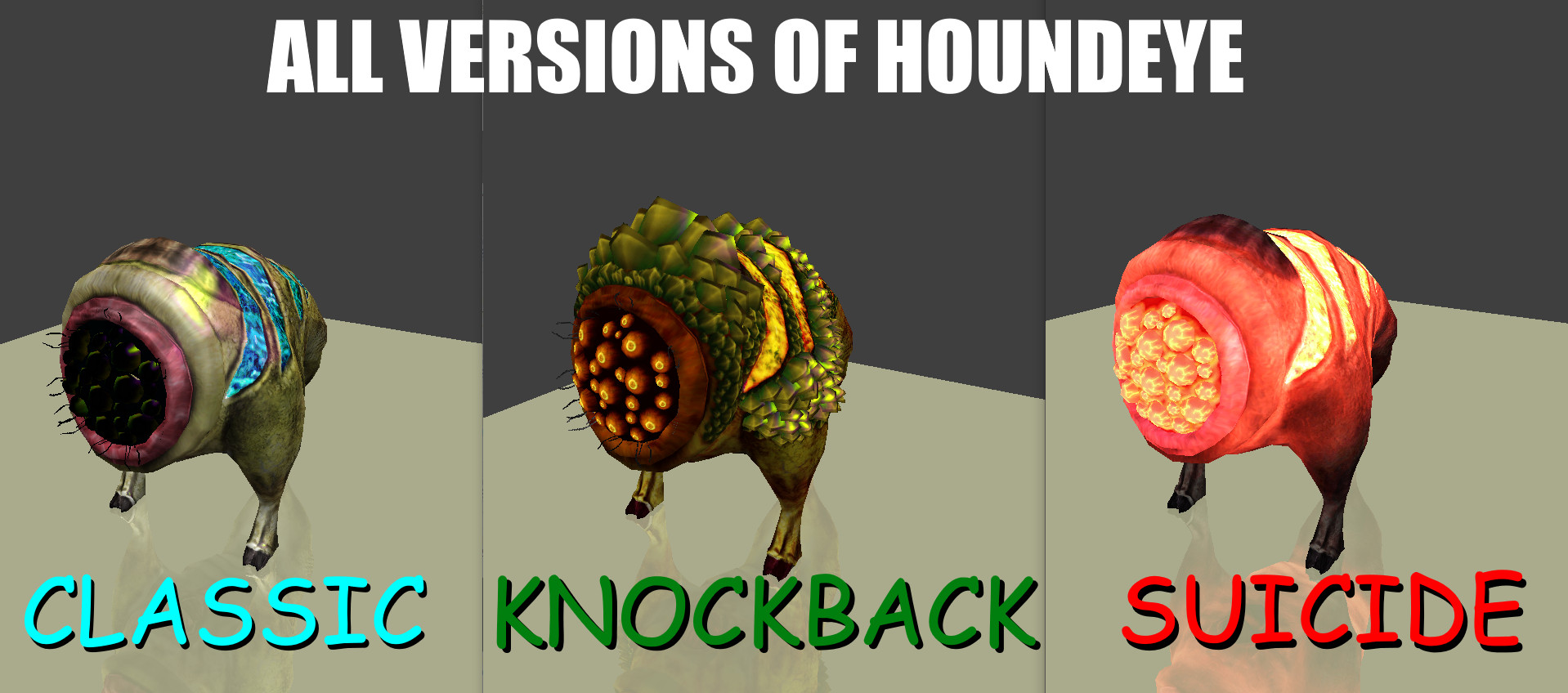 Black Mesa Houndeye Pack HQ Half Life Mods