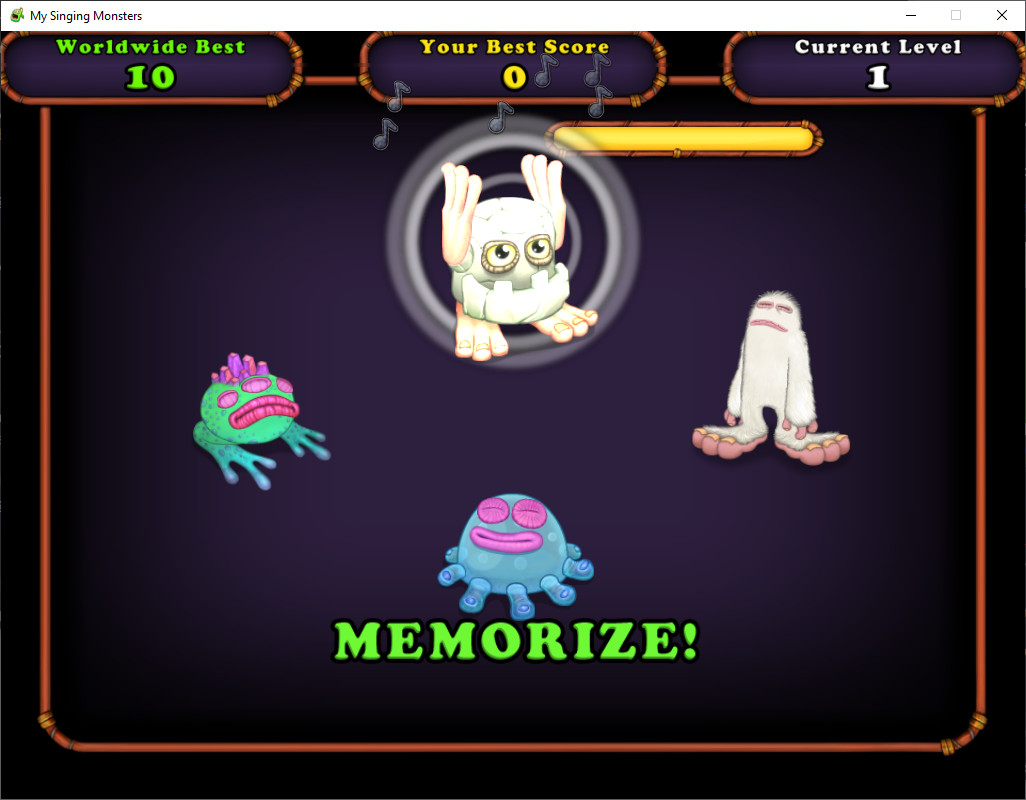 Old Memory Game Restoration My Singing Monsters Mods