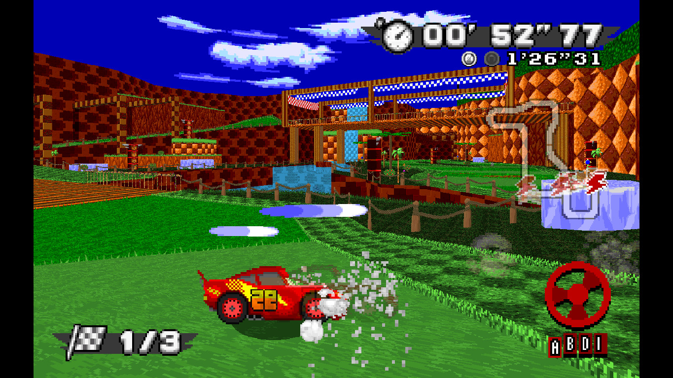 Lightning Mcqueen In Sonic Robo Blast 2 Kart Sonic Robo Blast 2 Kart