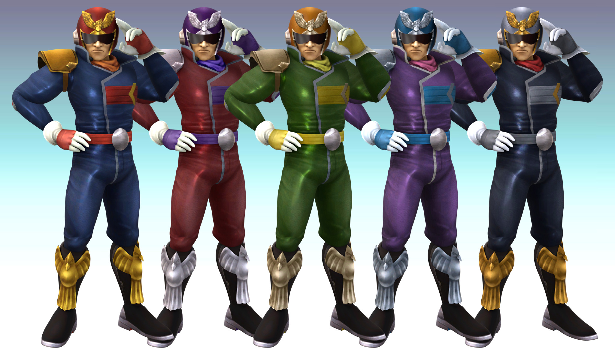 Brawl Captain Falcon Pose Cosmetic Pack Super Smash Bros Brawl Mods