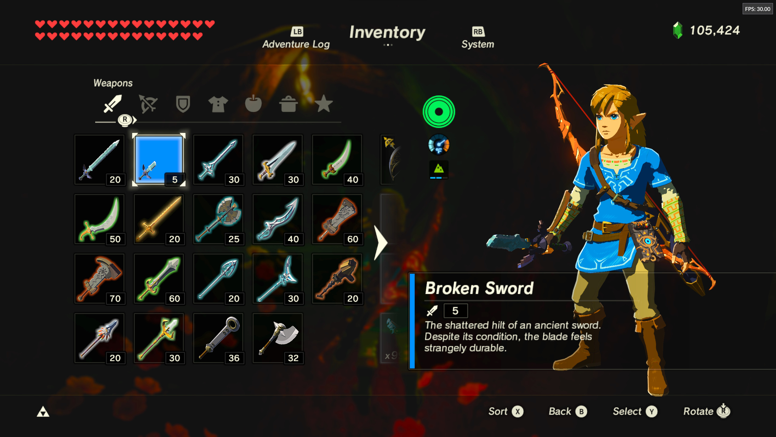 Improved HD Modded Icons The Legend Of Zelda Breath Of The Wild WiiU