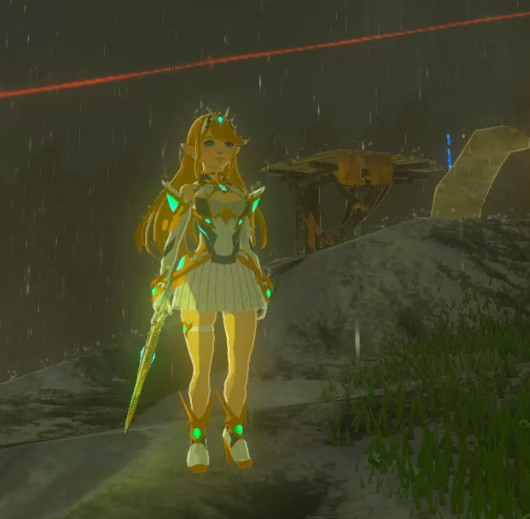 Mythra Outfit Blade Linkle The Legend Of Zelda Breath Of The Wild