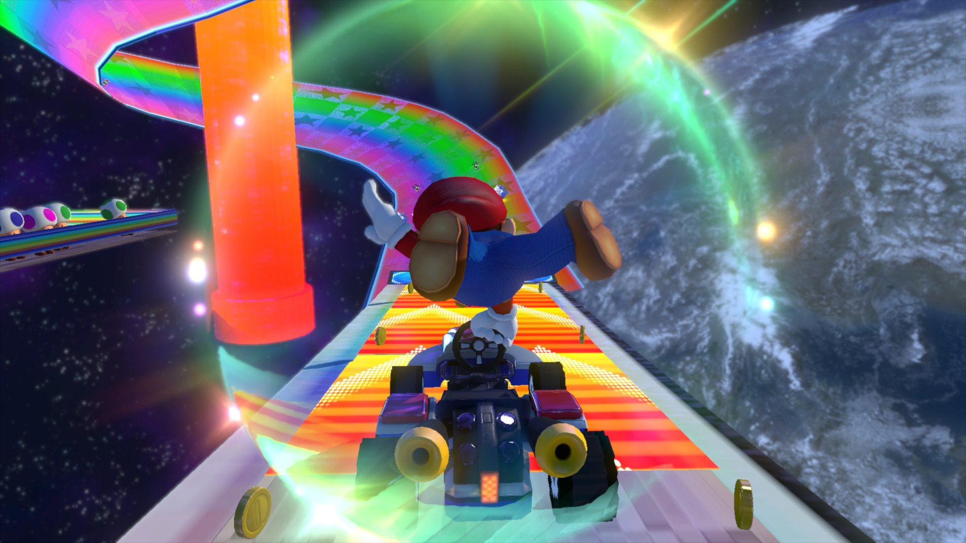 Rainbow Road Dx In Mario Kart Deluxe Mario Kart Deluxe Mods