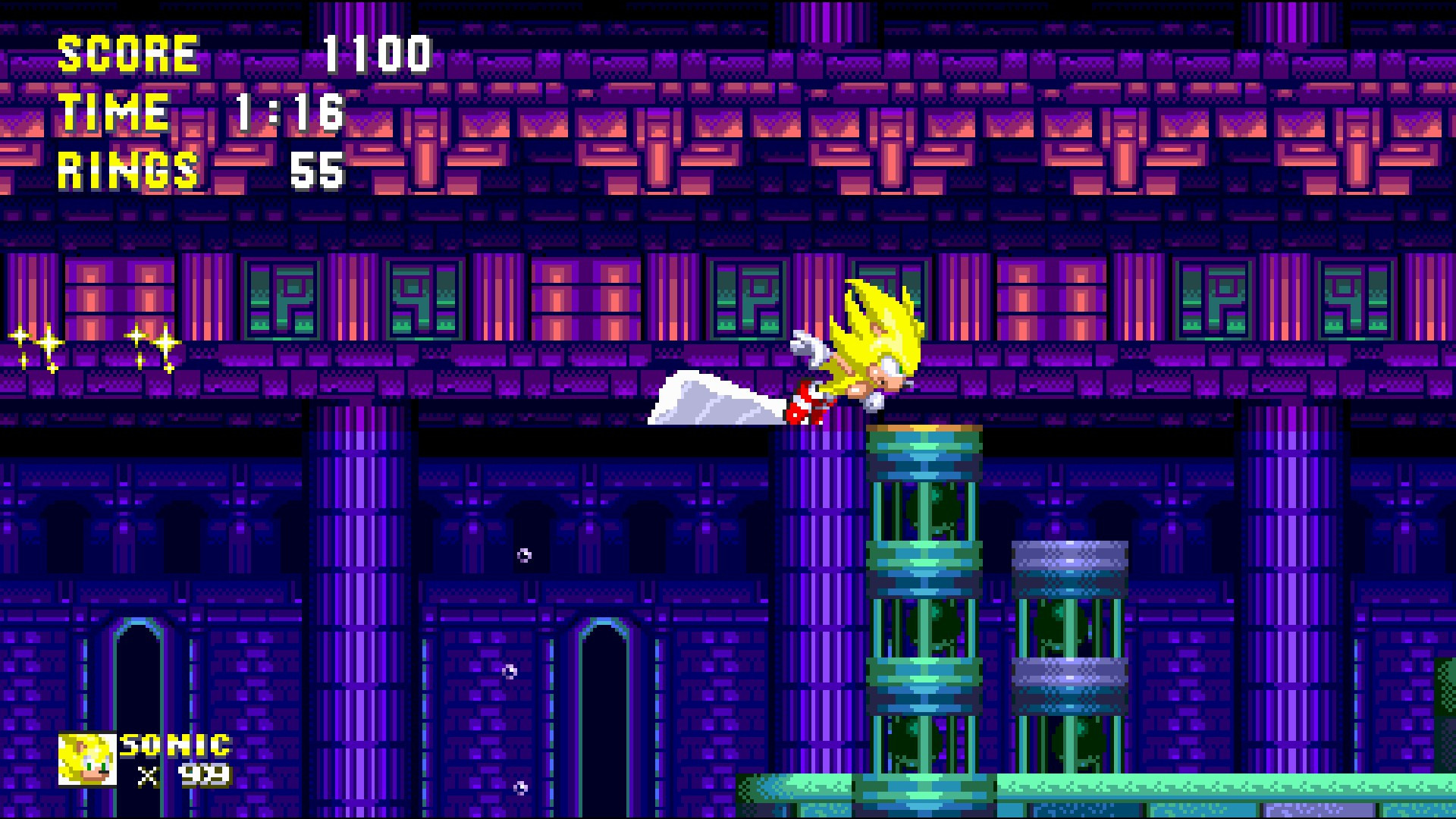 Triple Trouble 16 Bit Super Sonic Peel Out Sprites Sonic 3 A I R Mods