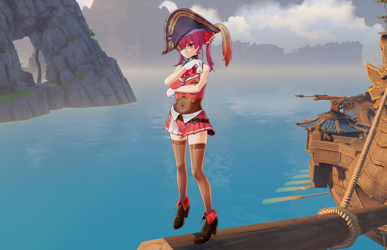 Houshou Marine The Pirate VTuber Genshin Impact Mods