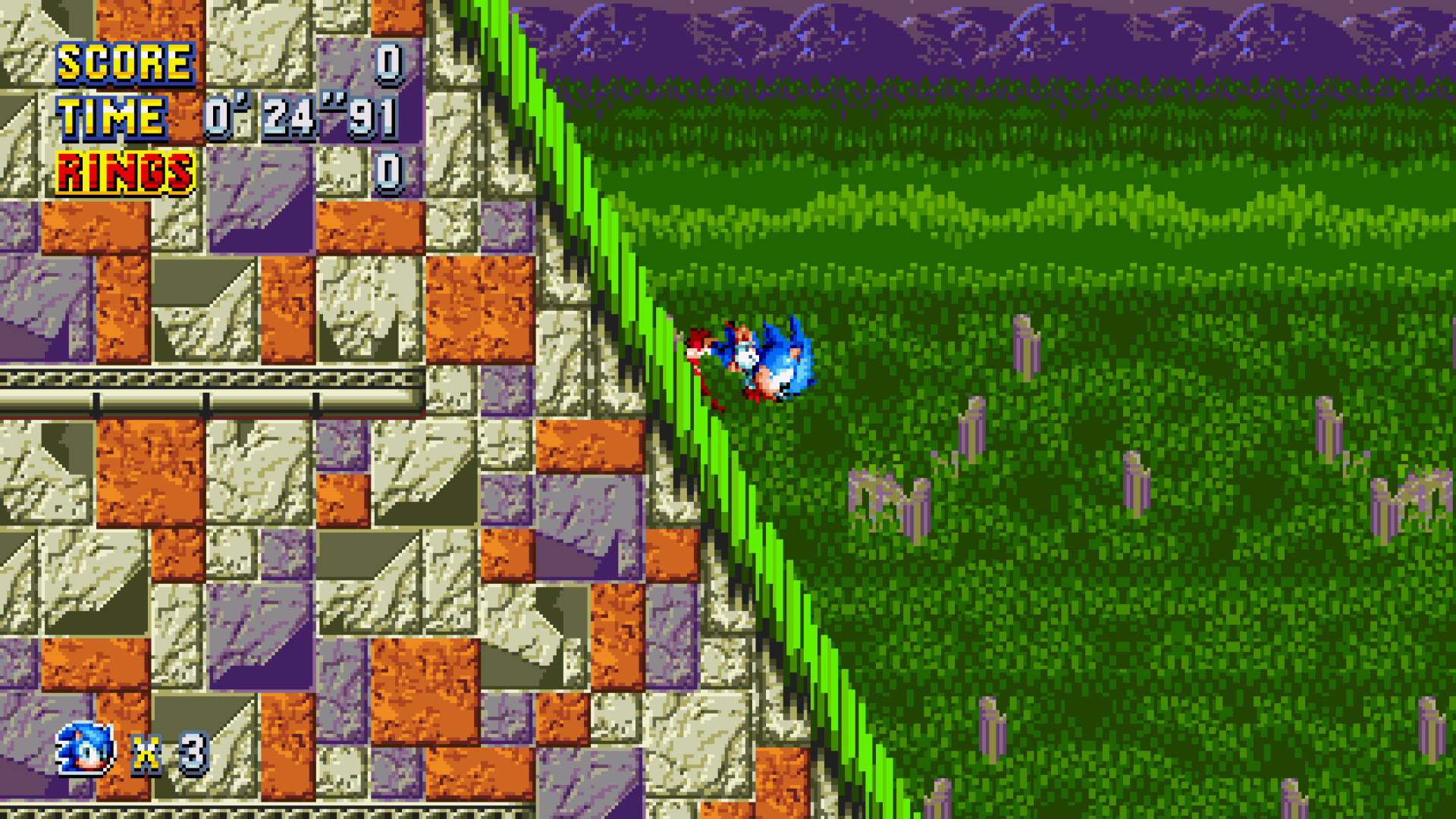 Marble Garden Zone Sonic Mania Works In Progress