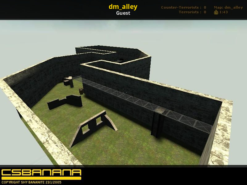 Dm карты. Карта аллея КС 1.6. CS 1.6 Alley New. Карта аллея в КС. Counter Strike Alley.