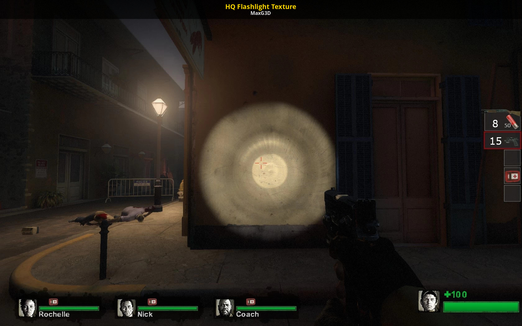 A Mod for Left 4 Dead 2. HQ Flashlight Texture. 