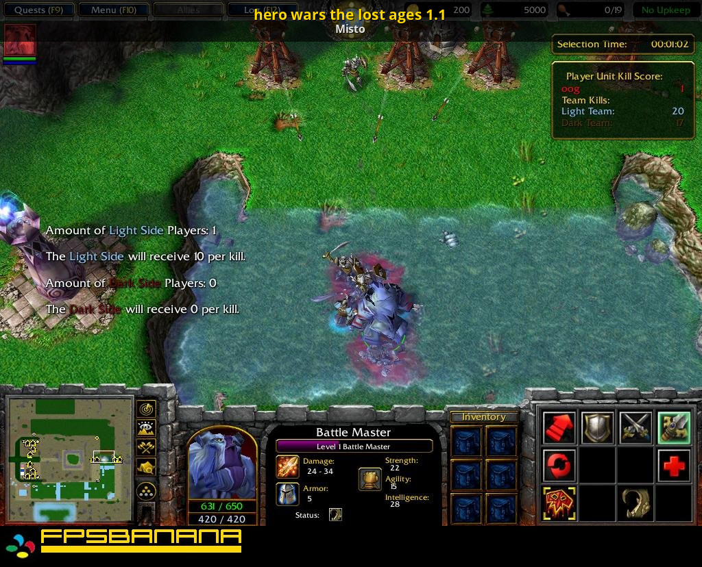 Карта rpg wow для warcraft 3