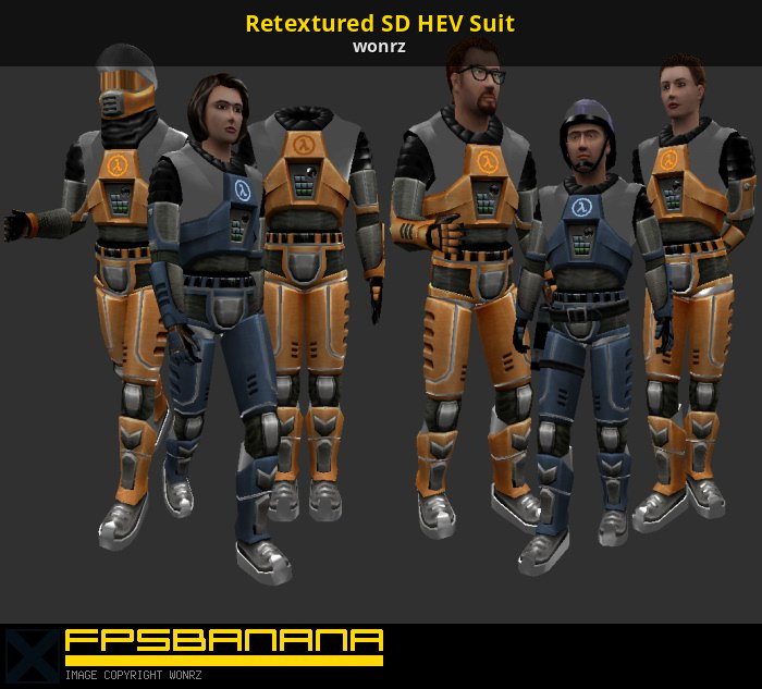 Retextured SD HEV Suit. 