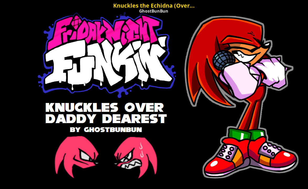 Knuckles the Echidna (Over Daddy Dearest). 