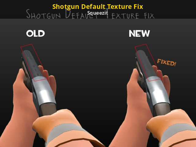 Fix team. Shotgun texture. Dream old Skin fixed.