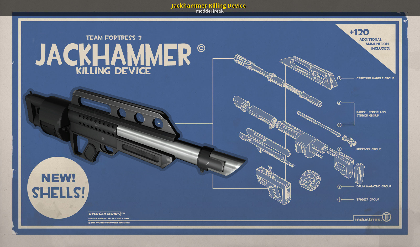 Jackhammer Killing Device Team Fortress 2 Mods.