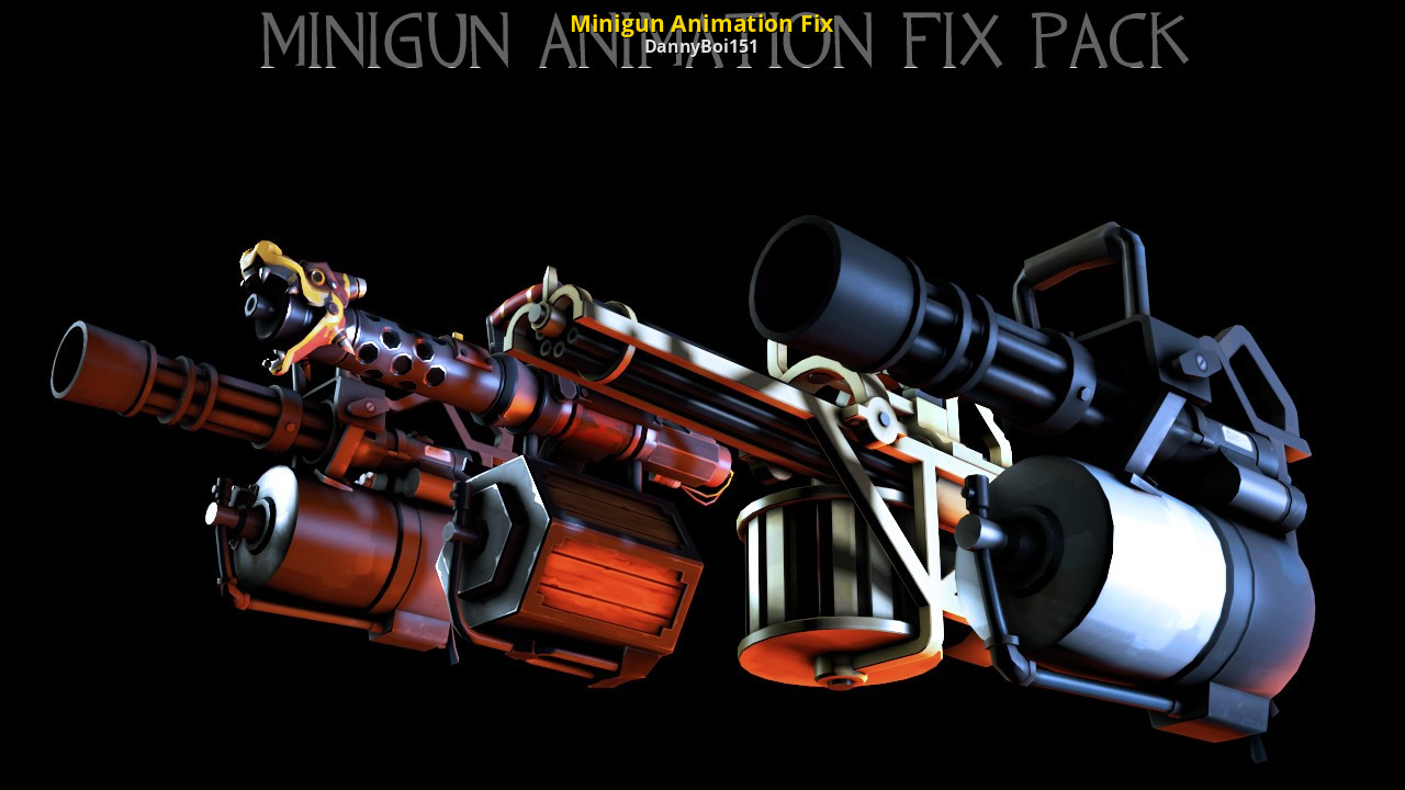 Animation fix. Tf2 Minigun. Tf2 Heavy Minigun. Миниган tf2. Tf2 Minigun Concept.