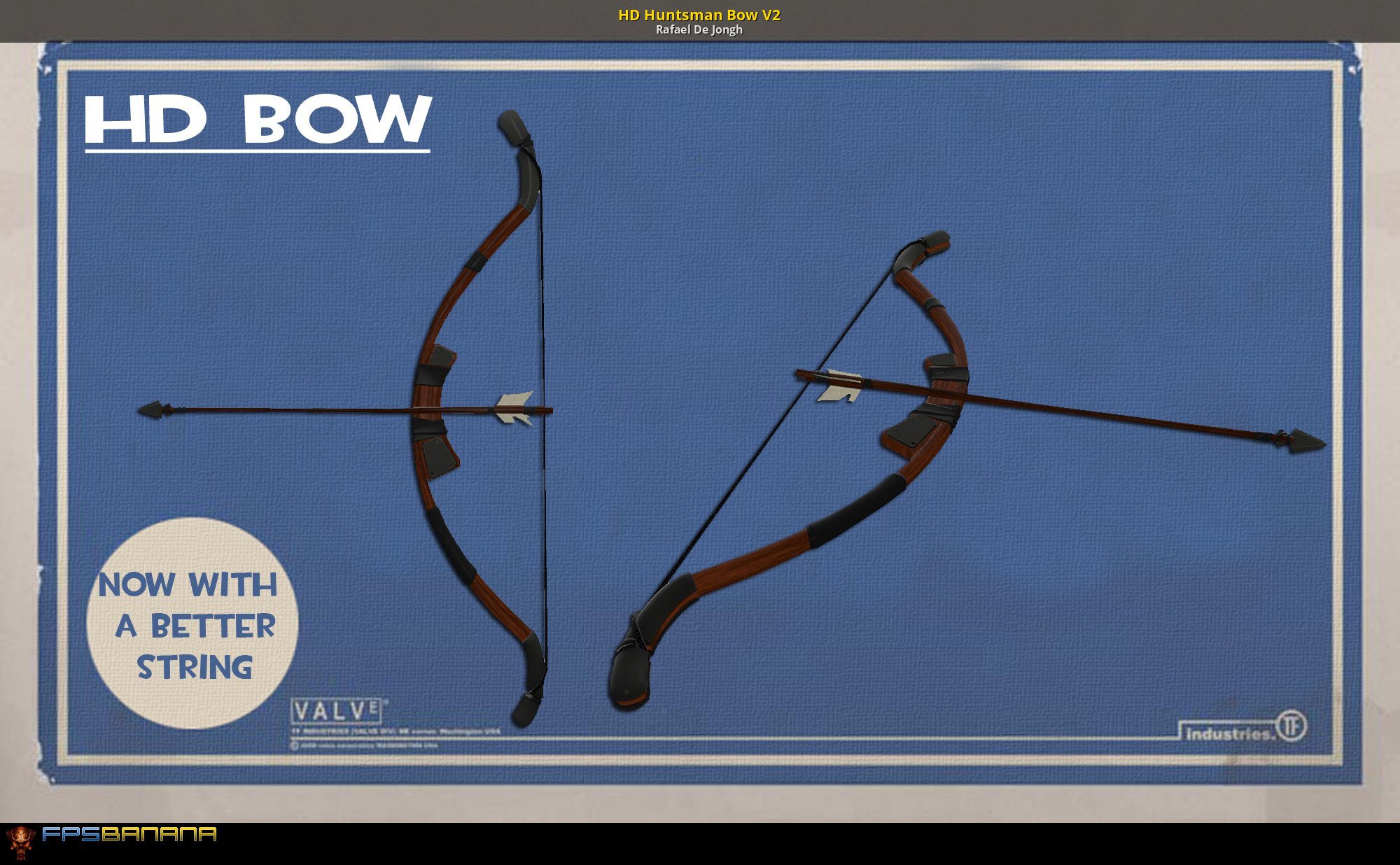 Bow 5. Tf2 лук. Team Fortress 2 Bow. Лук Team Fortress. Huntsman Bow.