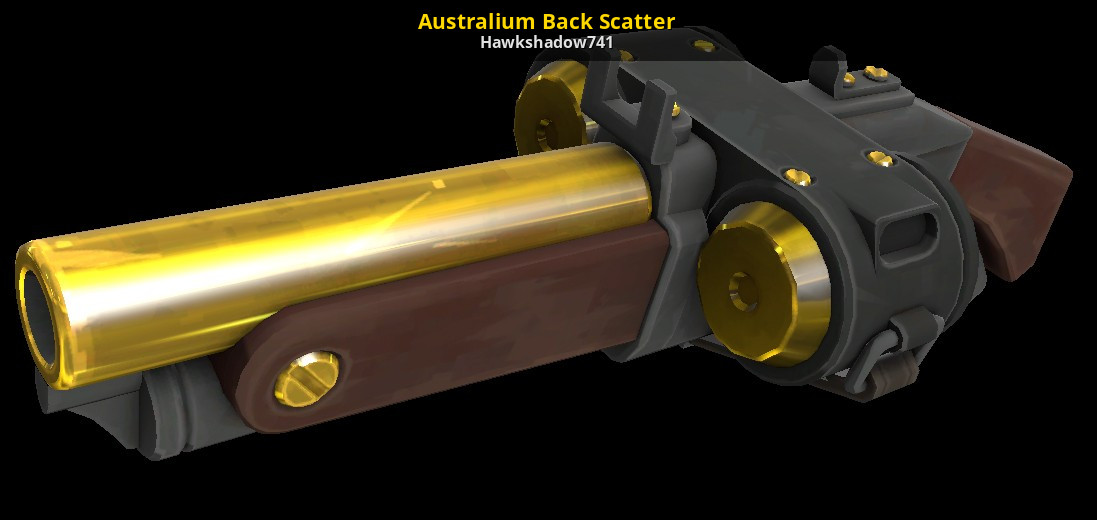 A Mod for Team Fortress 2. Australium Back Scatter. 