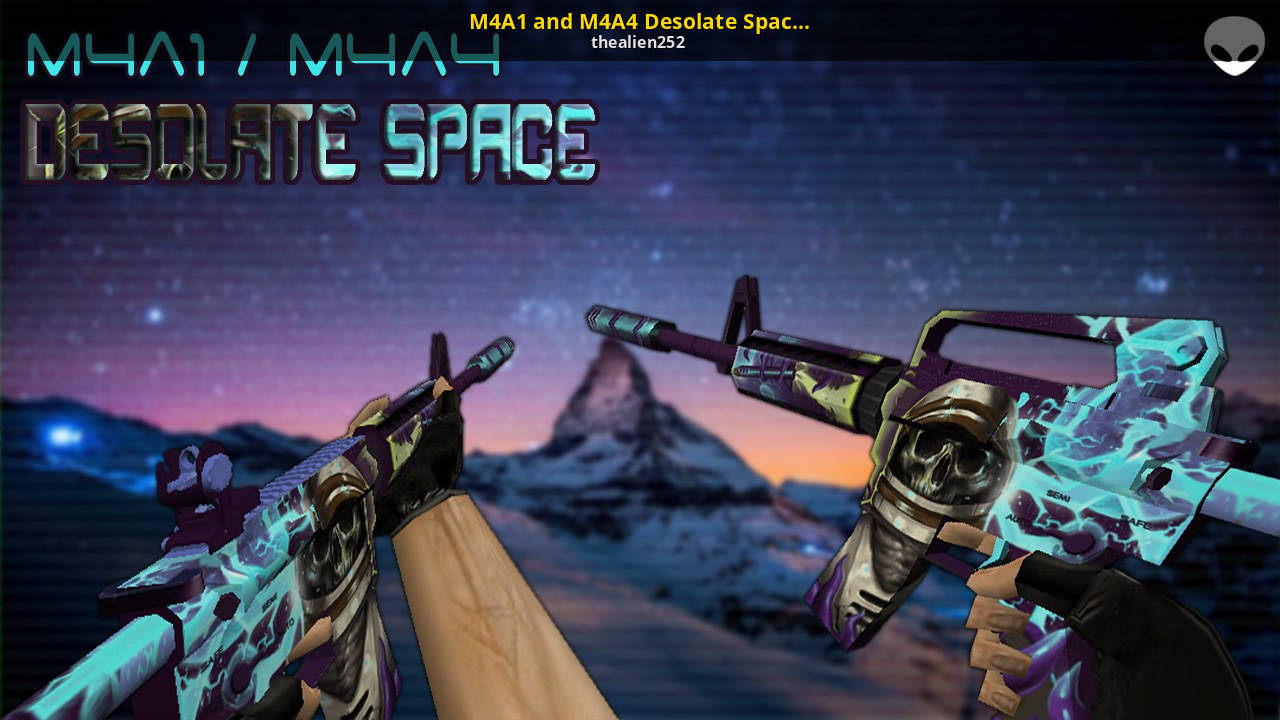 M a space. Скин м4а4 безлюдный космос. МКА безлюдный космос. М4 desolate Space. M4a1 s безлюдный космос.