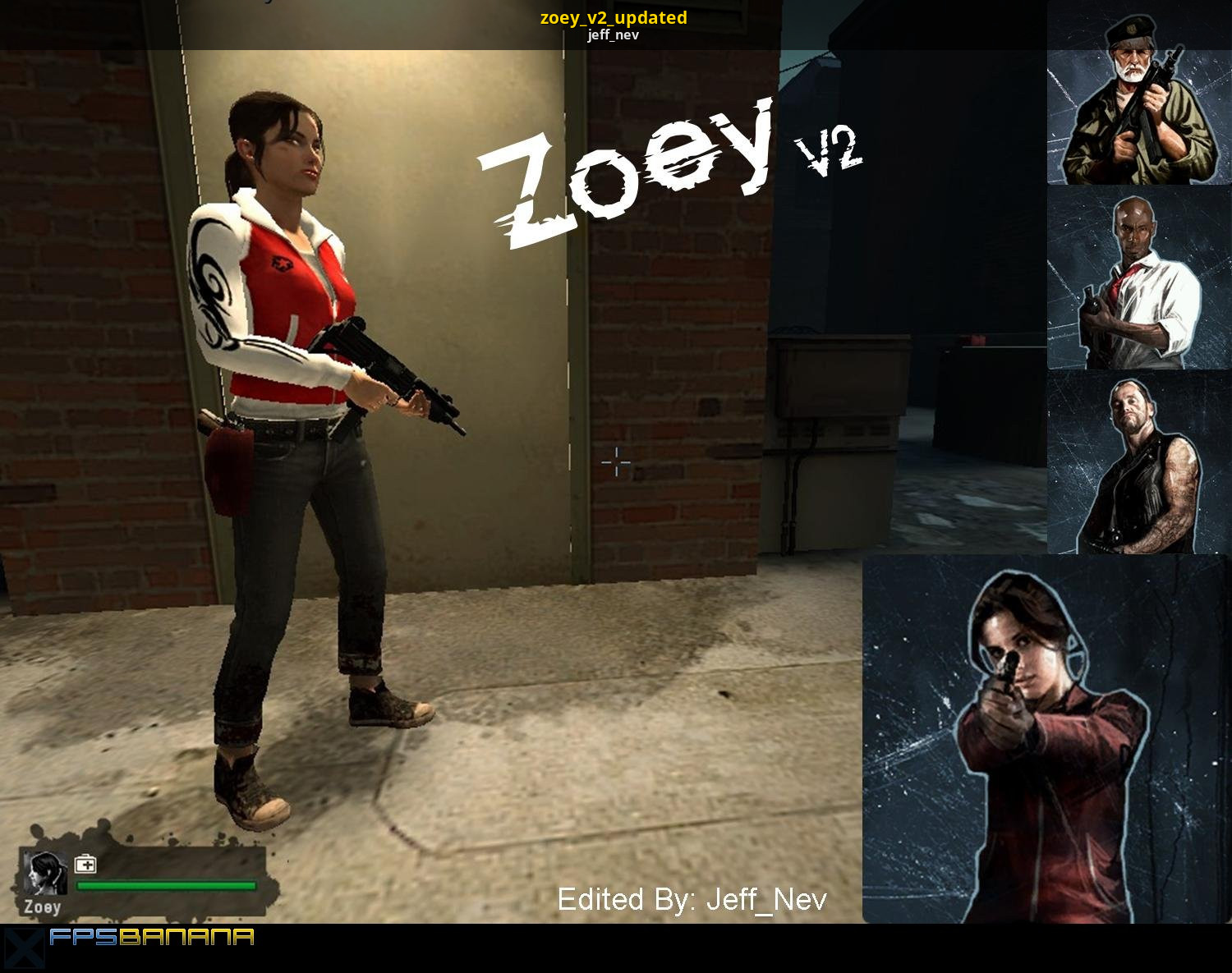 Left 4 dead модель. Зои left 4 Dead. Left 4 Dead Zoey model.