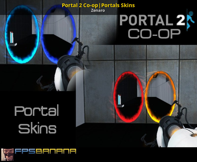 Request portal. Скины портал 2. Portal 2 Coop. Portal 2 Portal Skins. Модуль портал 2 скин.