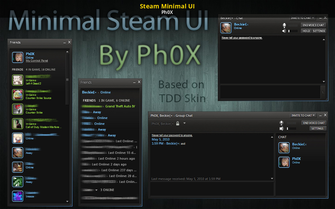 Steam Skins. Скины для стима. Скины для Steam. Steam UI 2010.