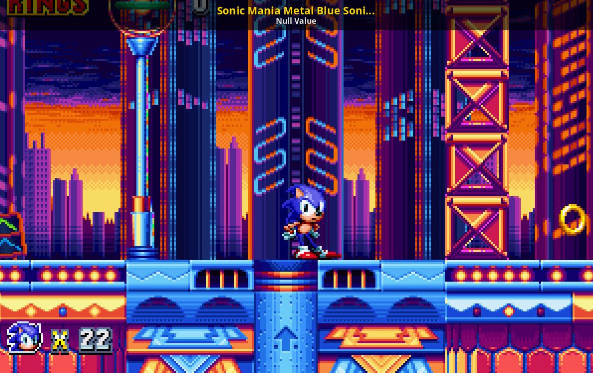 Sonic Mania Metal Blue Sonic Mod. 
