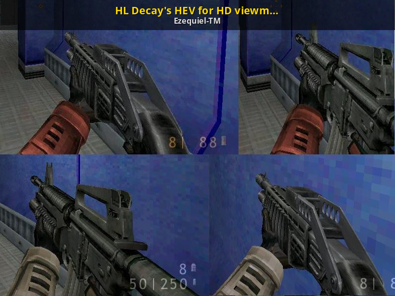 Оружие распад. Half-Life: Decay. Half Life 2 Weapons hands HEV 4 для half Life 1. Old half Life 1 оружия. XM 4 Colt model 727 из халф лайф.
