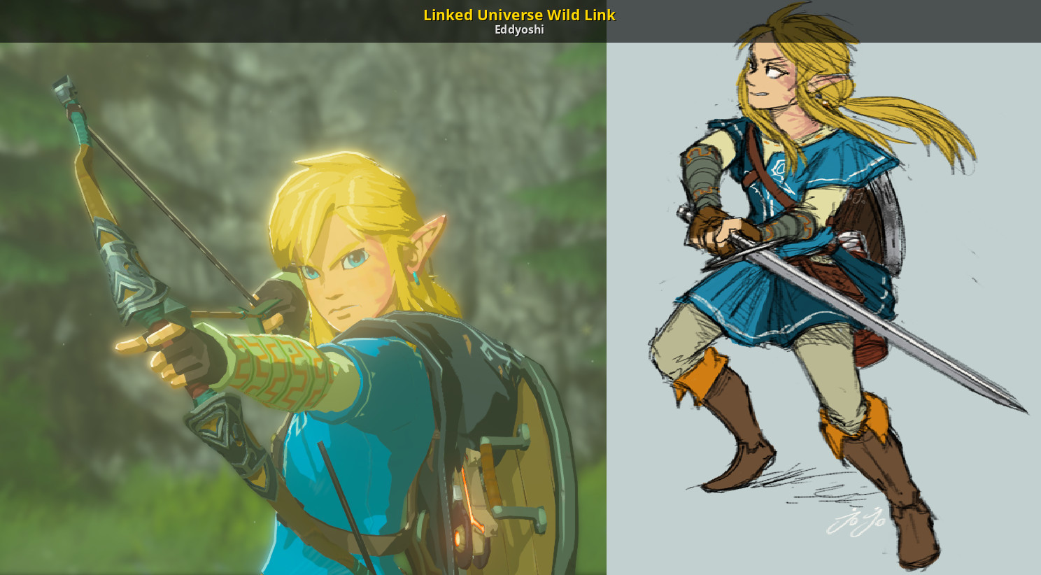 Linked Universe Wild Link The Legend of Zelda: Breath of the Wild (Switch) ...