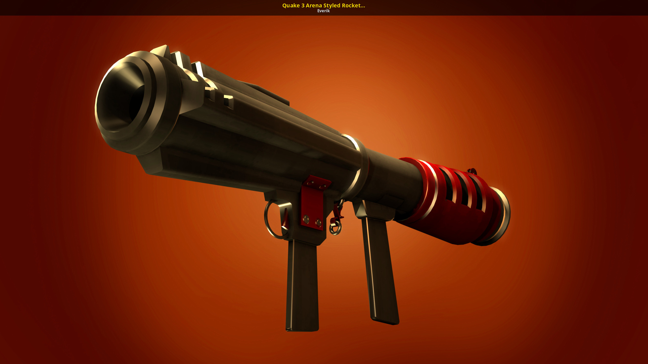 Quake 3 Arena Styled Rocket Launcher. 