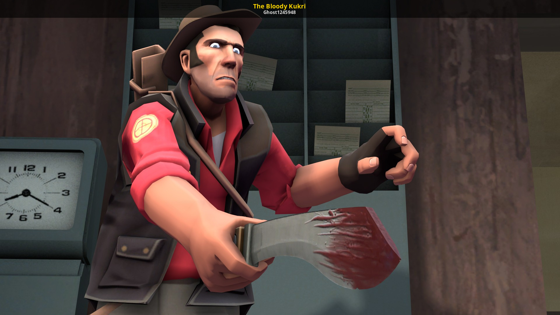 Sniper spy. Tf2 Sniper Kukri. Мачете снайпера тф2. Кукри tf2. Sniper tf2 кукри.