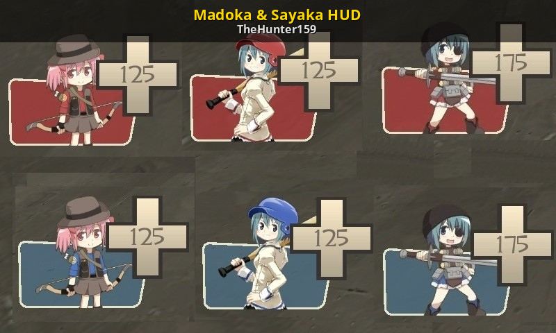 Madoka & Sayaka HUD Team Fortress 2 Mods.