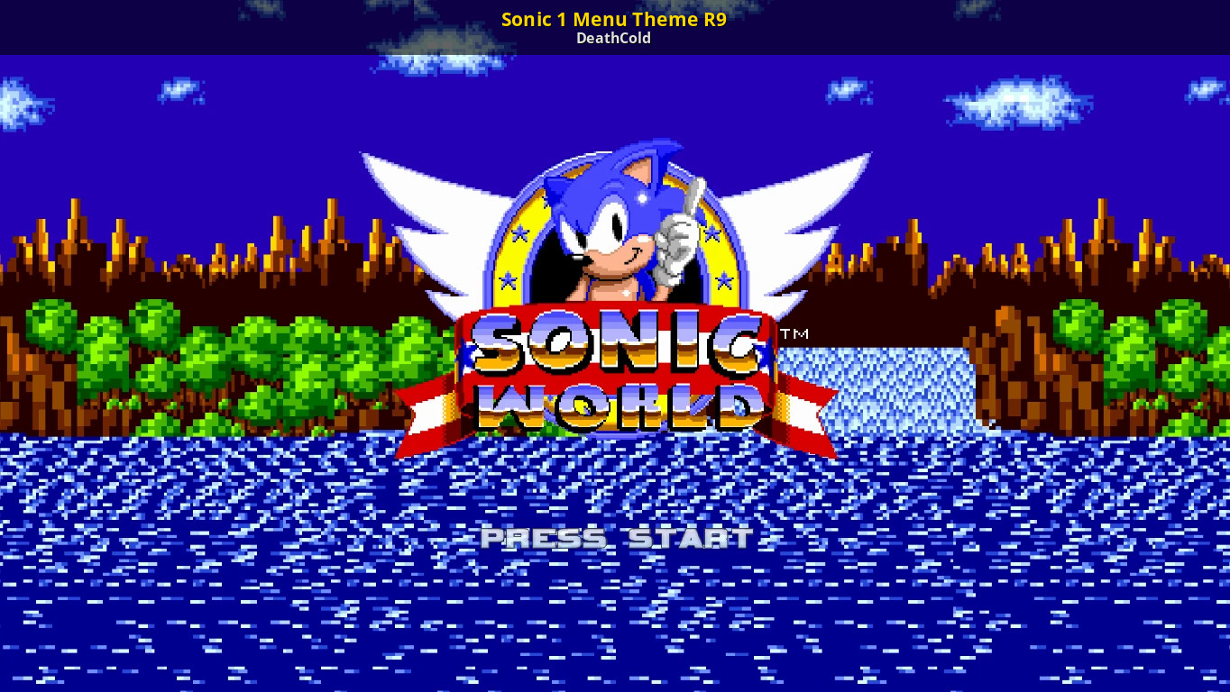 Sonic 1. Соник 1 меню. Меню Соника. Меню из Соник CD. Sonic 1 2013 menu.