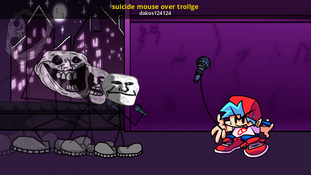 Trollge harmony. Friday Night Funkin Mod trollge. Trollge Legion FNF. Suicide Mouse FNF. Троллфейс ФНФ.