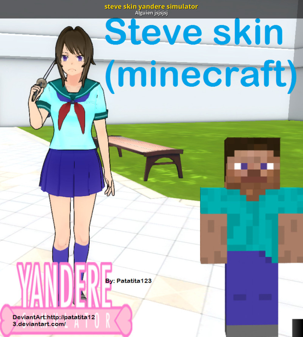 Стив симулятор. Скины майнкрафт Яндере. Скин Яндере майн. Yandere Simulator Minecraft Skin.