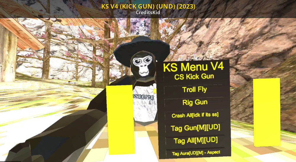 Gorilla tag menu