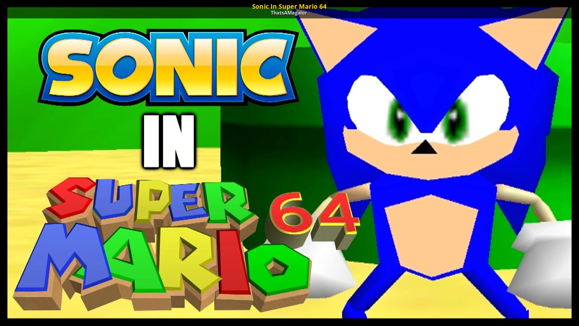 Sonic In Super Mario 64 Super Mario 64 Mods.