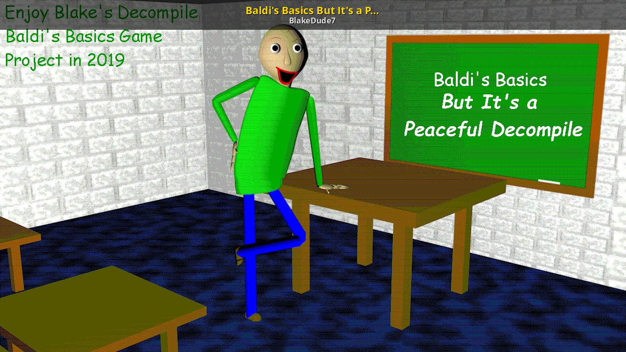 A Baldi's Basics (BALDI) Mod in the Decompile category, submitted by B...