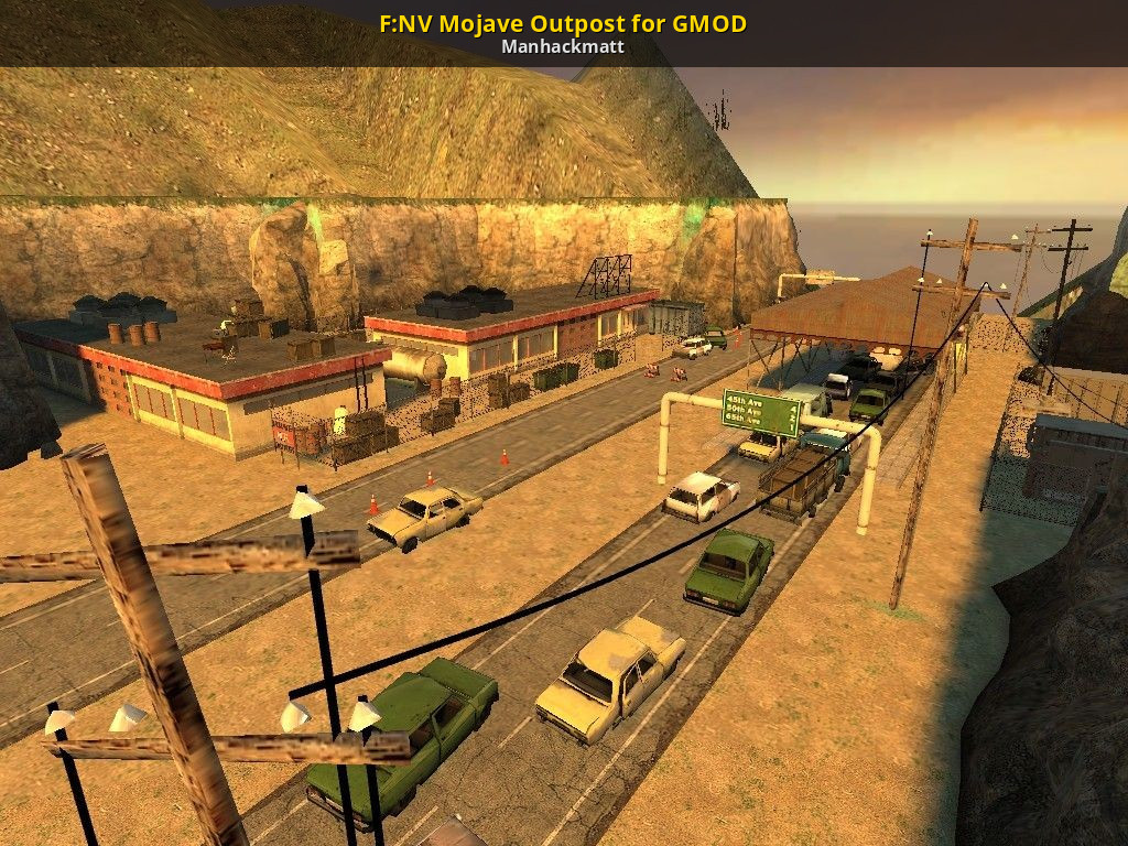 Maps garry. Garry's Mod карты. Fallout NV Аванпост Мохаве. Пустыня Гаррис мод. В пустыне карта для гмод.