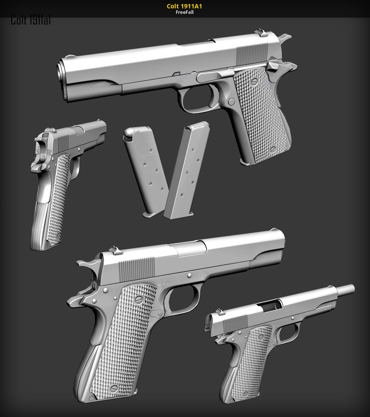 Чертеж кольт м1911