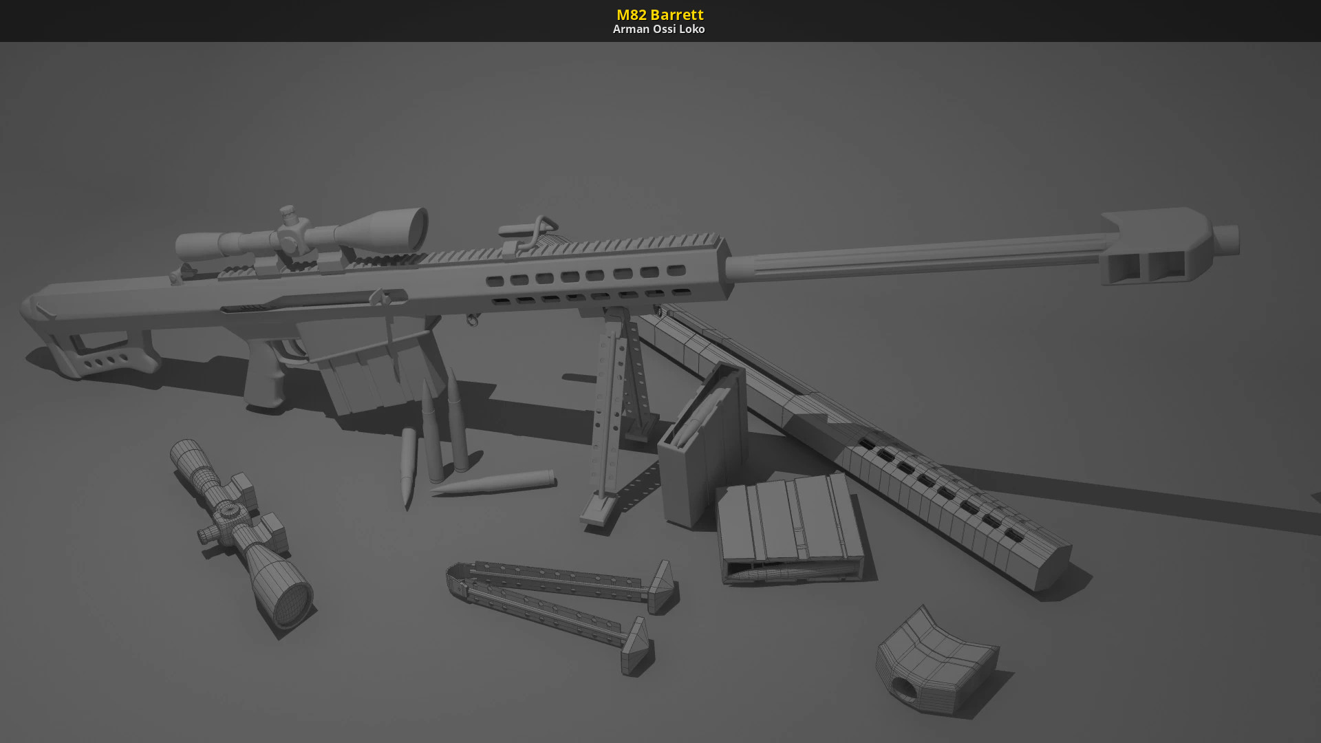 M82 Barrett 3D Models.