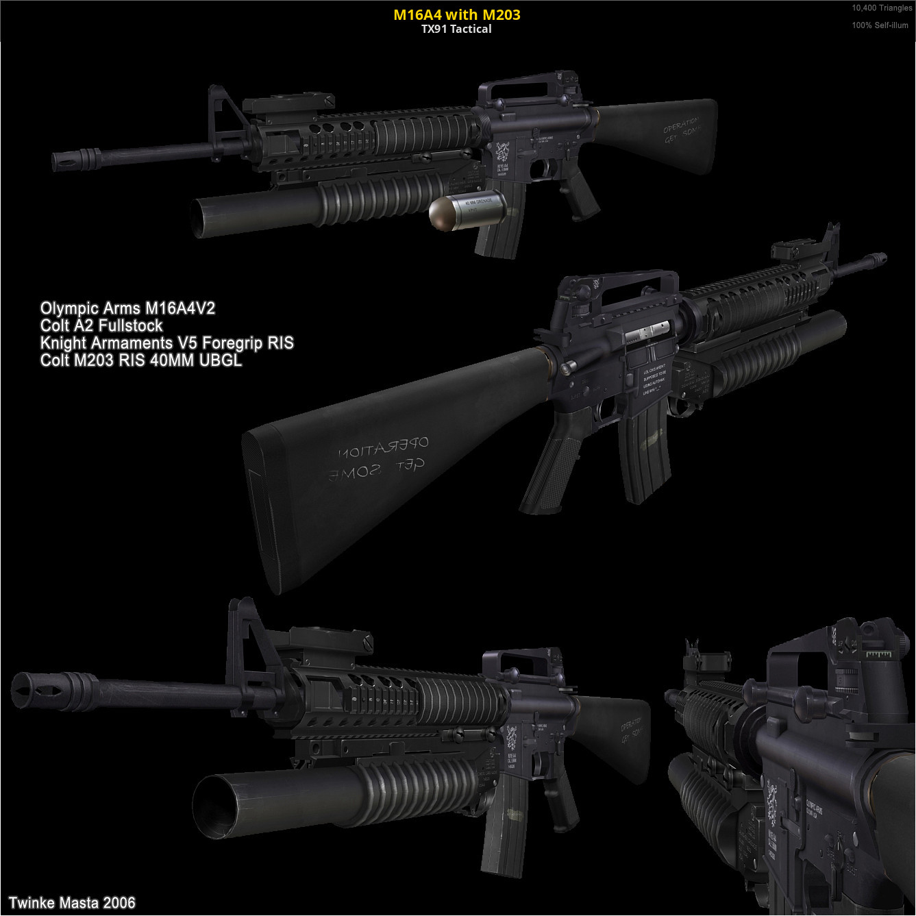 M4a4 3d model фото 71