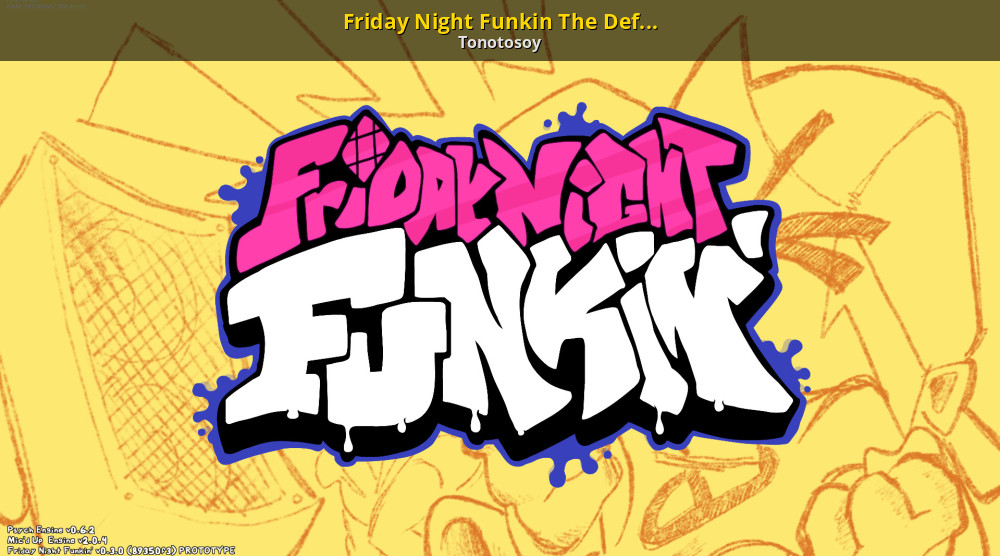 Friday night funkin радужный. Friday Night Funkin обои граффити.