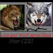 Lion & Wolf spray pack