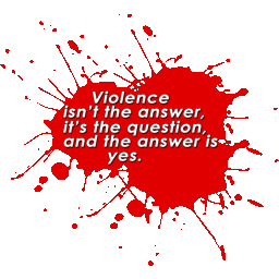Violence Is Not The Answer - 2 HD Sprays!