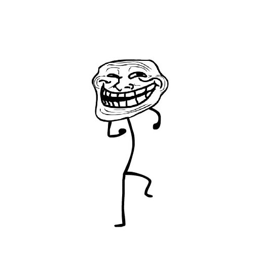 troll face dancing animation