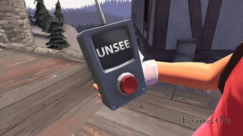 Scout Pressing An Unsee Button Spray for Team Fortress 2 | TF2 Sprays