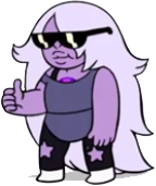 Amethyst giving a thumbs up