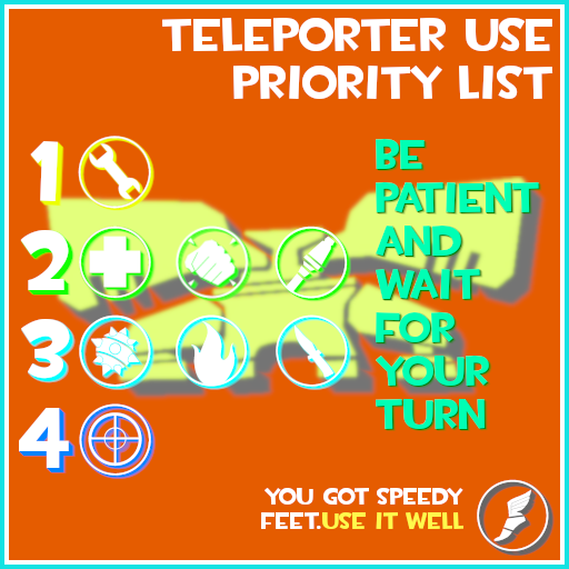 Teleporter priority list